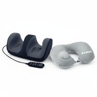 Masajeador de pies Bomidi FM2 Azul y Almohada De Cuello Inflable Bomidi U02 Gris