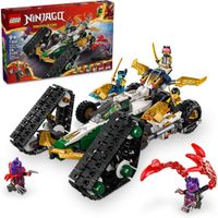 LEGO NINJAGO JUEGO NINJA 4 EN 1, INCLUYE PLANEADOR Y 6 FIGURAS