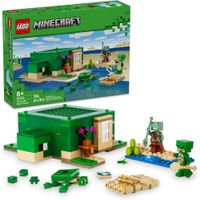 LEGO MINECRAFT CASA DE LA PLAYA TORTUGA CON FIGURAS Y ACCESORIOS DEL JUEGO