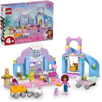 LEGO GABBY'S DOLLHOUSE SET DE JUEGO DE MASCOTAS CON COCHE ROSA, TOBOGÁN Y FIGURAS