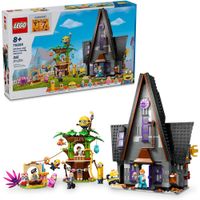 LEGO GRU 4 MINIONS Y LA MANSIÓN DE LA FAMILIA GRU, CASA Y ÁRBOL DE LOS MINIONS