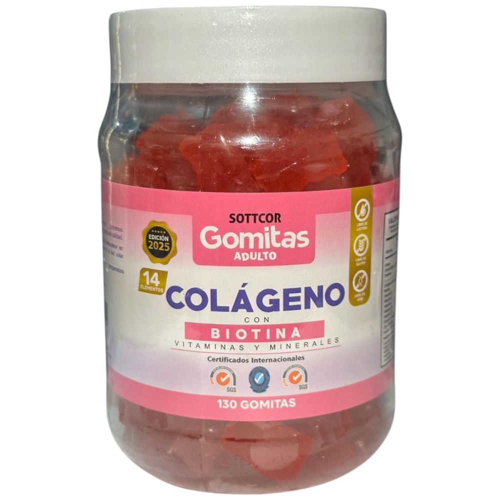 GOMITA COLAGENO CON BIOTINA SOTTCOR 130 UND