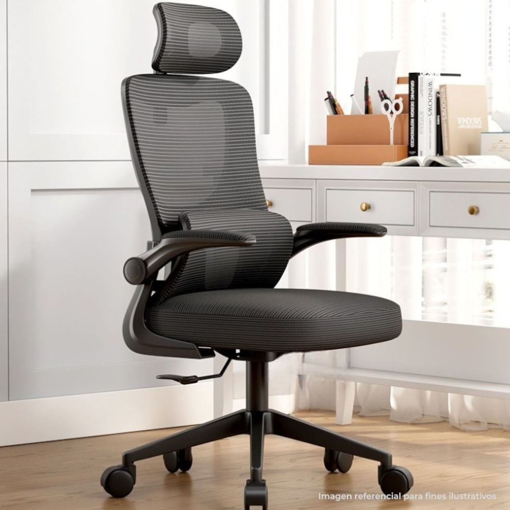 Silla Ergonómica Comfort con Apoyacabeza regulable