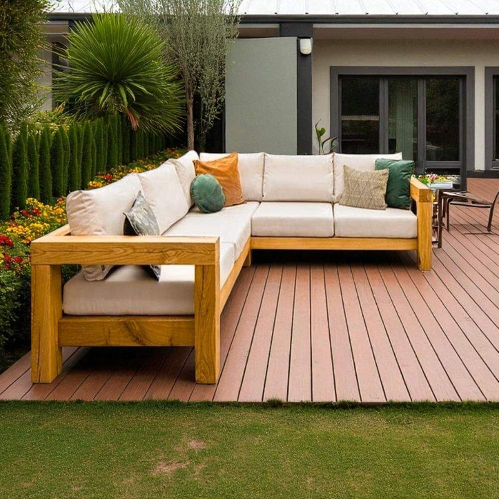 Set de Terraza en L de Madera Golondrina Movenda