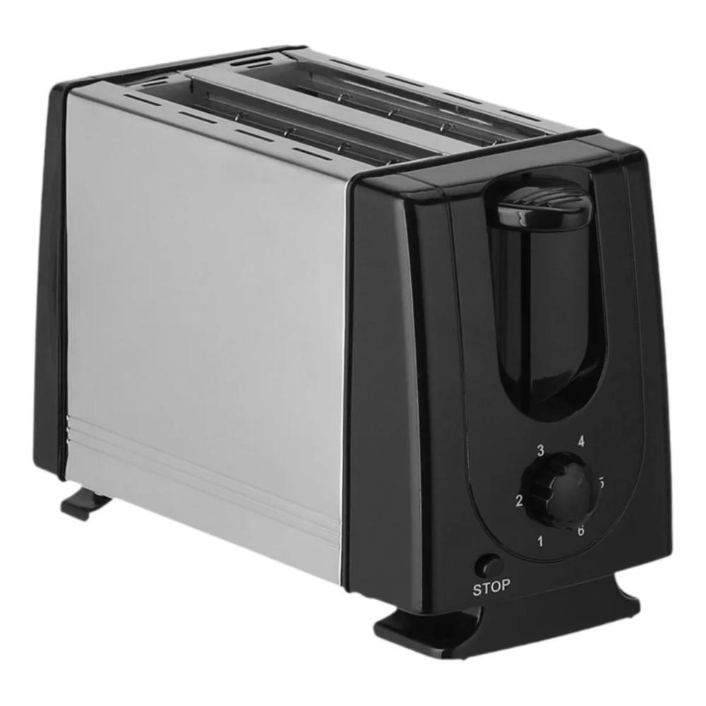 Tostadora QLT-118B de Acero Inoxidable 2 Panes 650W