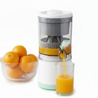 Exprimidor Eléctrico de Naranjas y Frutas Portátil Recargable Multifuncional Verde agua