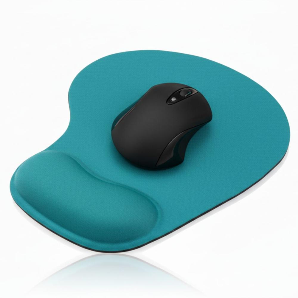 Pad Mouse Ergonómico Antideslizante con Almohadilla con Gel G-01 - Turquesa