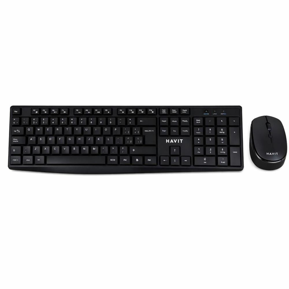 Combo Teclado y Mouse Inalámbrico HAVIT KB278GCMSP 2.4GHz Negro