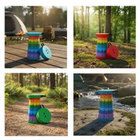 Banco Retractil Multicolor Camping