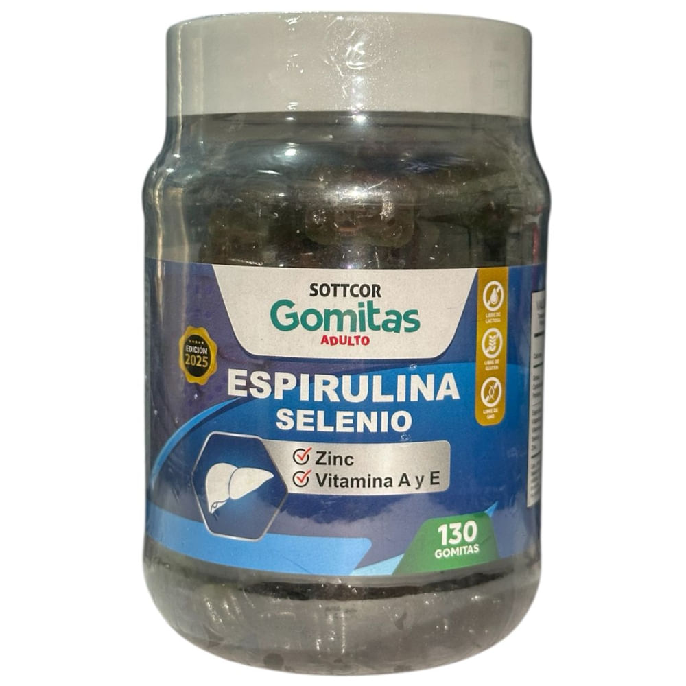 GOMITA ESPIRULINA ADULTO SOTTCOR 130 UND