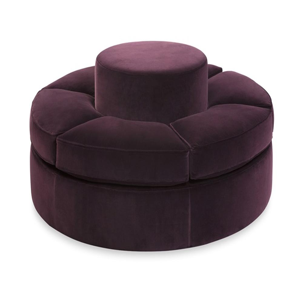 Sofá Operia Curvo Circular Modular - Morado