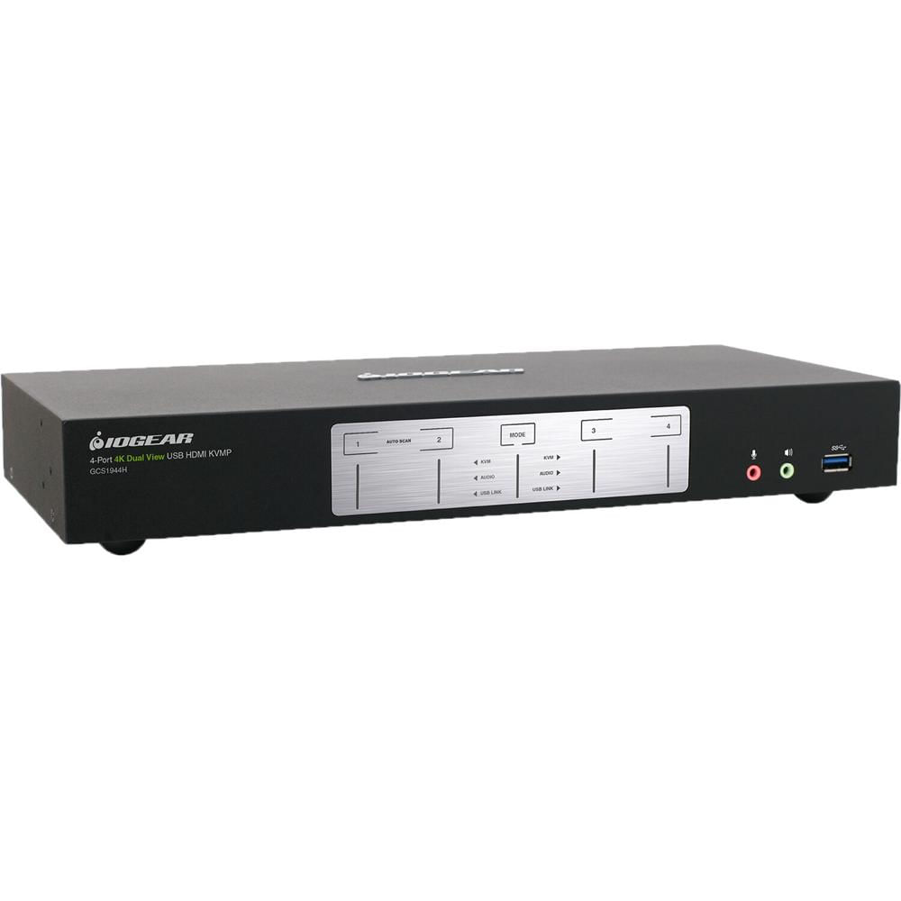 IOGEAR Interruptor KVMP HDMI Dual View 4-Port 4K con Hub USB y Audio (TAA) - Soporta 4 Computadoras, 1648051-REG IOGEAR Interruptor KVMP HDMI Dual View 4-Port 4K con Hub USB y Audio (TAA) - Soporta 4 Computadoras, 1648051-REG
