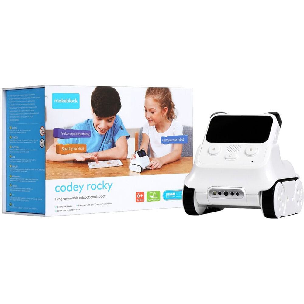 Juguete de Codificación STEM Makeblock Codey Rocky: Robot Programable 2 en 1 con Aprendizaje de Soft 1667288-REG Juguete de Codificación STEM Makeblock Codey Rocky: Robot Programable 2 en 1 con Aprendizaje de Soft 1667288-REG