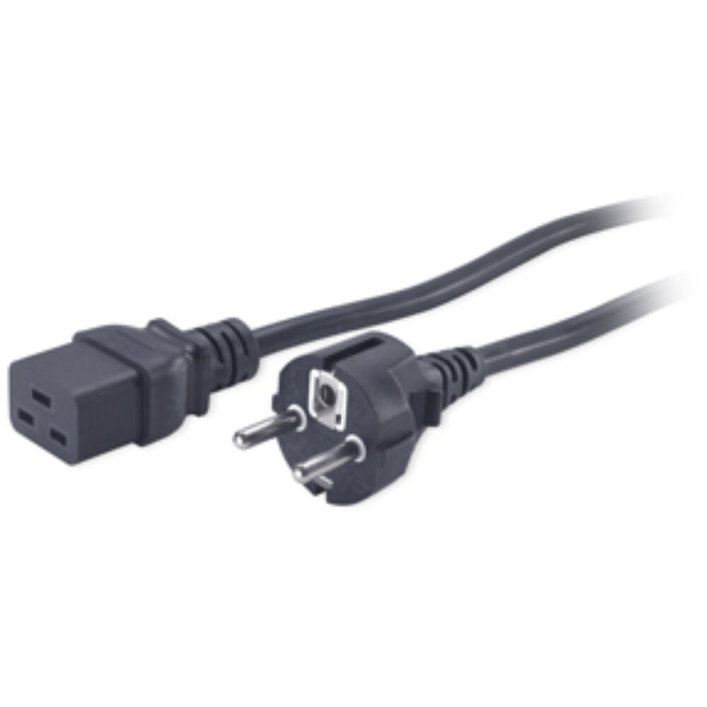 Cable de Alimentación APC C19 a CEE/7 Schuko (2.5m) - 90-240V, 50/60Hz, 16A Input 1767548-REG Cable de Alimentación APC C19 a CEE/7 Schuko (2.5m) - 90-240V, 50/60Hz, 16A Input 1767548-REG