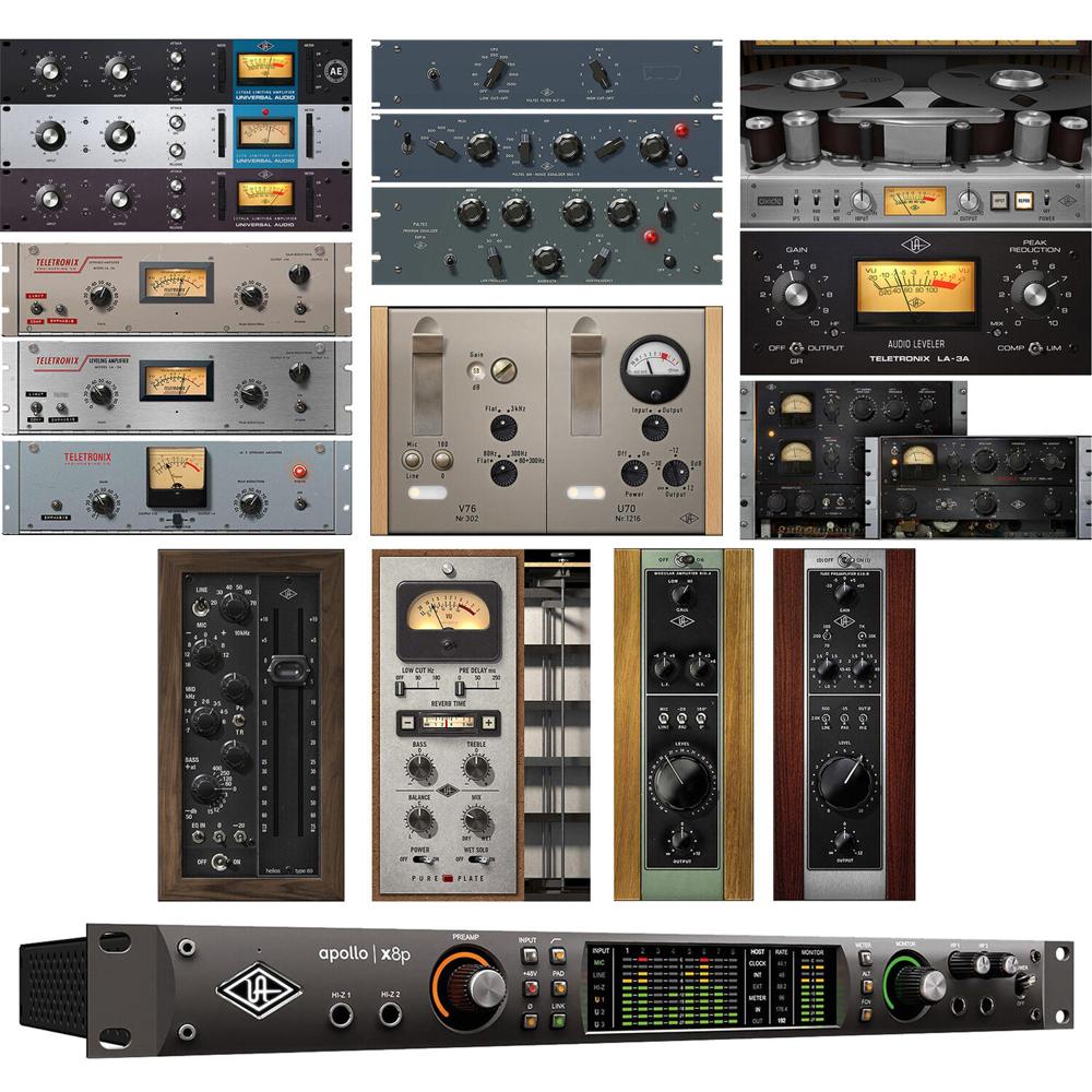 Interfaz de Audio Universal Audio Apollo x8p Heritage Edition Rackmount 16x22 Thunderbolt 3 con Proc 1608870-REG Interfaz de Audio Universal Audio Apollo x8p Heritage Edition Rackmount 16x22 Thunderbolt 3 con Proc 1608870-REG
