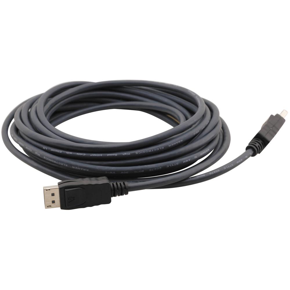 Kramer C-MDPM/MDPM Cable Flexible DisplayPort de 10' - Conectores Moldeados en Ambos Extremos - Reso 1109530-REG Kramer C-MDPM/MDPM Cable Flexible DisplayPort de 10' - Conectores Moldeados en Ambos Extremos - Reso 1109530-REG
