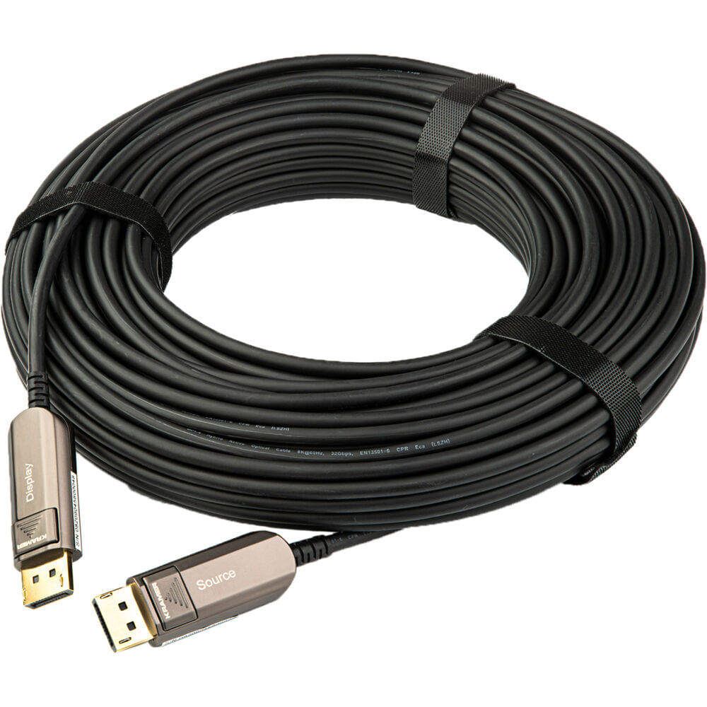 Kramer Plenum-Rated Active Optical DisplayPort Cable (328') 1647506-REG Kramer Plenum-Rated Active Optical DisplayPort Cable (328') 1647506-REG