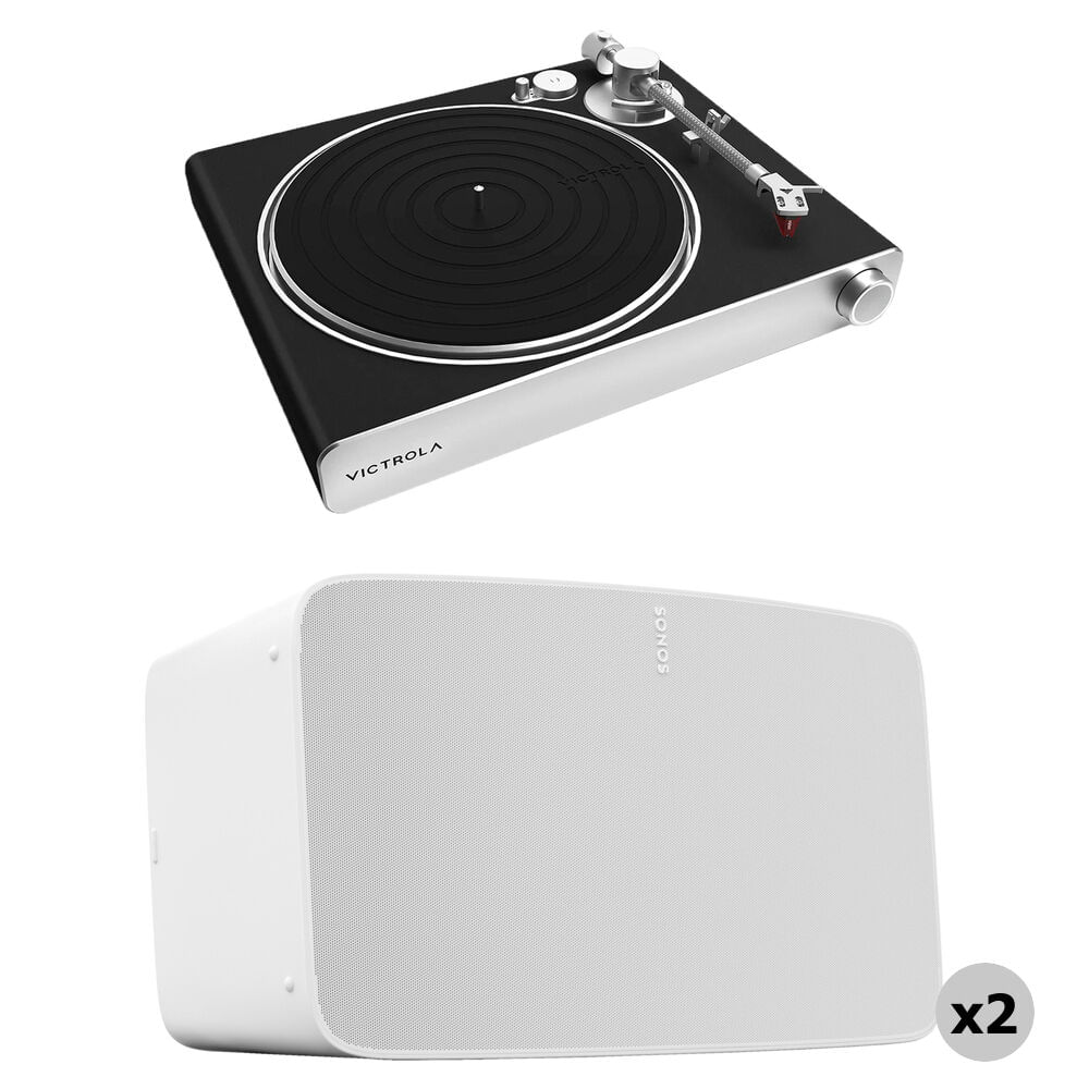 Tocadiscos Victrola Stream Carbon con Kit de Altavoces Sonos Five Blancos - Reproduce Vinilos 33 1/3 1793399-REG Tocadiscos Victrola Stream Carbon con Kit de Altavoces Sonos Five Blancos - Reproduce Vinilos 33 1/3 1793399-REG