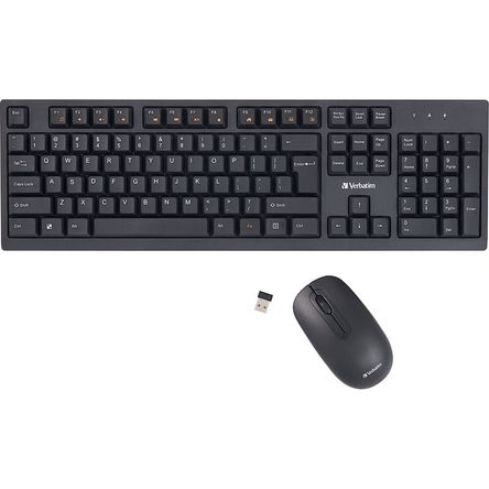 Verbatim Wireless Keyboard and Mouse 1619702-REG