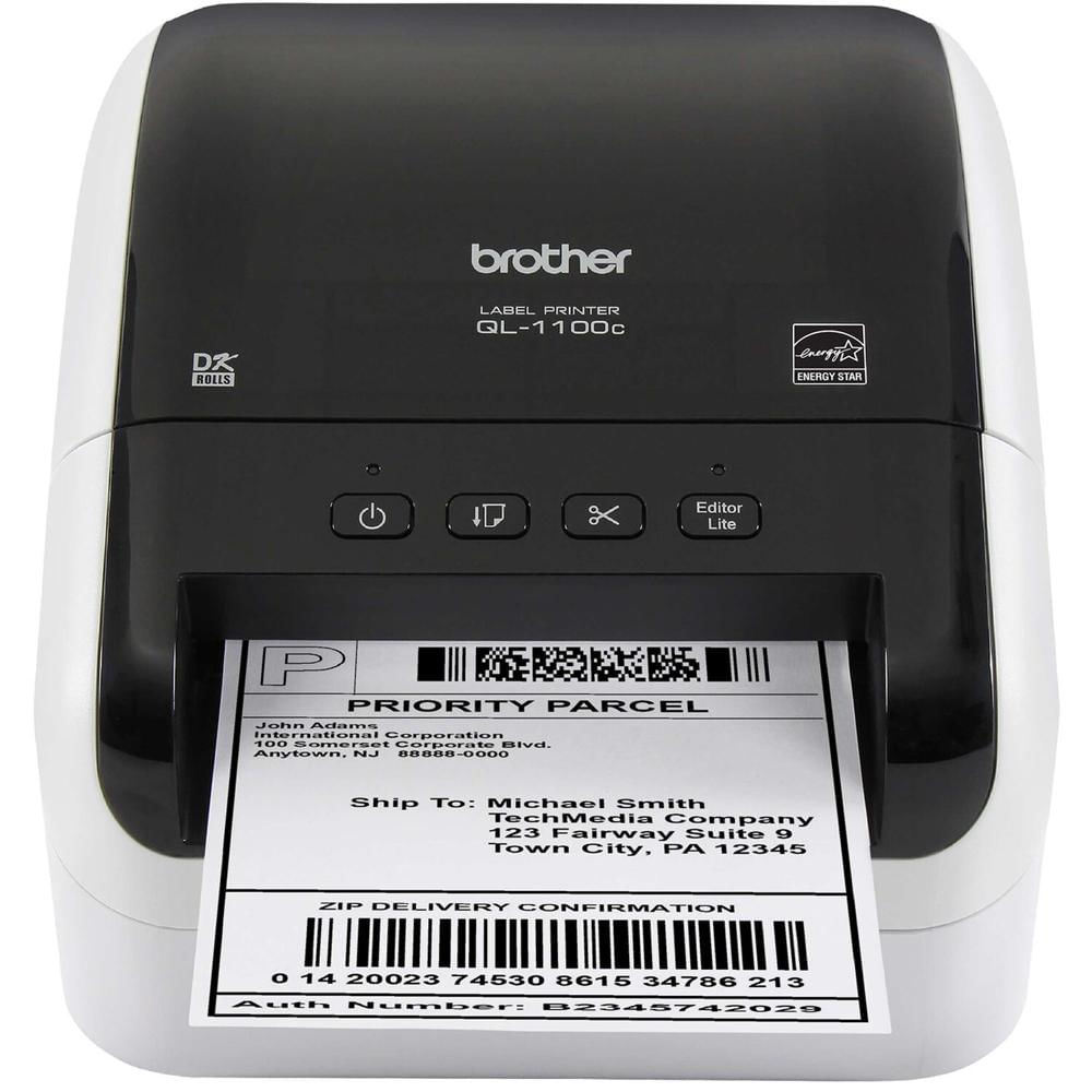 Impresora de Etiquetas Profesional Brother QL-1100C - Conexión USB, Imprime Etiquetas de Hasta 4 Impresora de Etiquetas Profesional Brother QL-1100C - Conexión USB, Imprime Etiquetas de Hasta 4