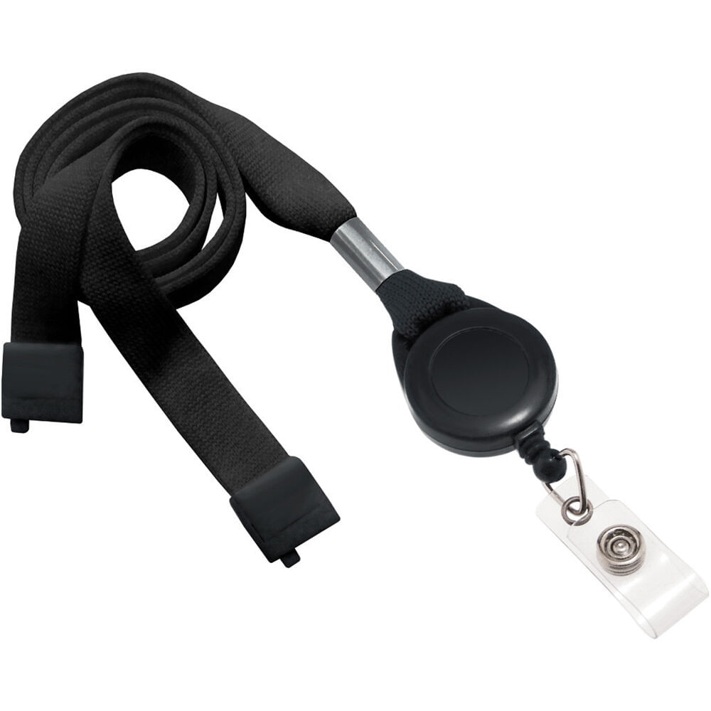 Lanyard Breakaway Tubular Plano BRADY PEOPLE ID con Carrete Ranurado y Correa de Vinilo Transparente 1724431-REG Lanyard Breakaway Tubular Plano BRADY PEOPLE ID con Carrete Ranurado y Correa de Vinilo Transparente 1724431-REG