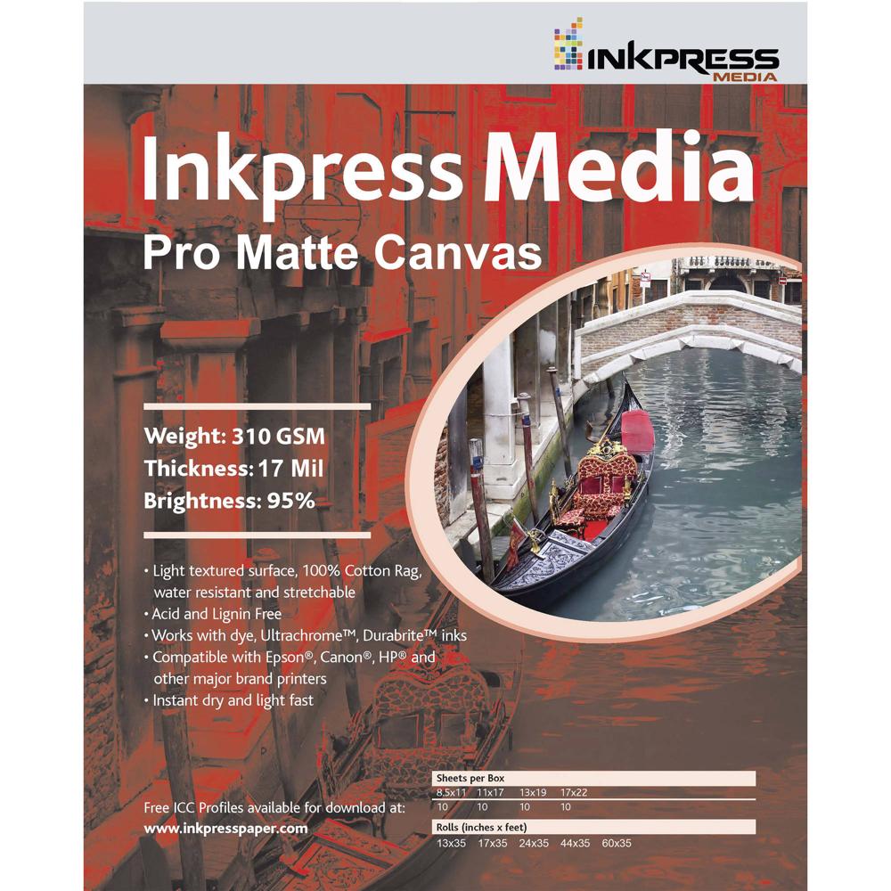 Lienzo Mate Inkpress Media Pro (8.5 x 11 Lienzo Mate Inkpress Media Pro (8.5 x 11