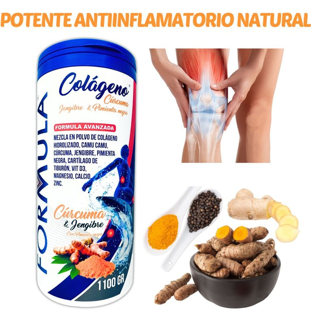 COLÁGENO HIDROLIZADO CON GLUCOSAMINA CARTÍLAGO TIBURÓN 1.1 KILO