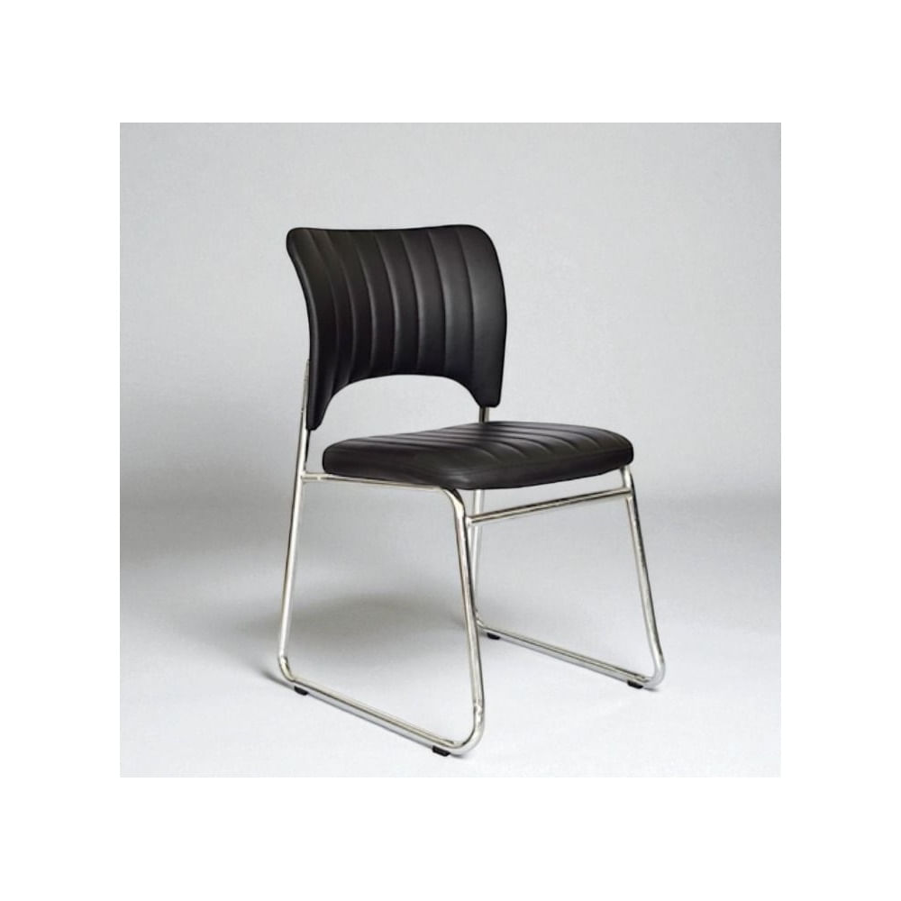 SILLA FIJA DE VISITA SOPHI NEGRO