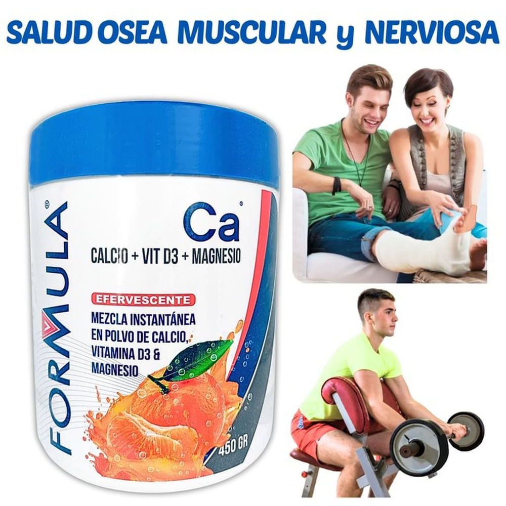 CITRATO CALCIO 1000 MG EN POLVO 450 GR   VIT D3  CITRATO MG FORMULA V