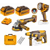 Amoladora Rotomartillo Lampara 2 Bat Cosli250183 Ingco
