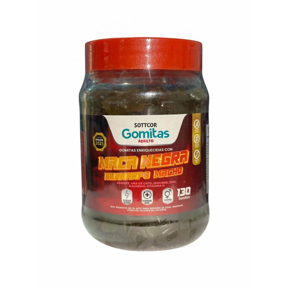 GOMITA MACA NEGRA ADULTO SOTTCOR 130 UND