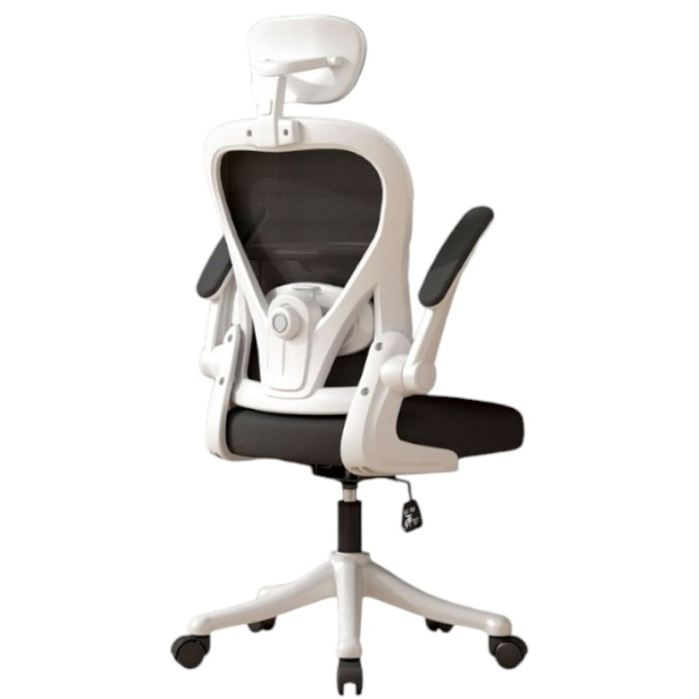 Silla Ergonómica con Reposacabeza Integrado Blanca