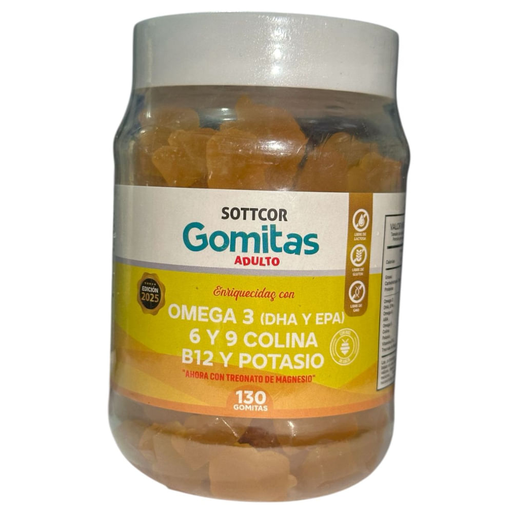 GOMITA OMEGA 3 ADULTO SOTTCOR 130 UND