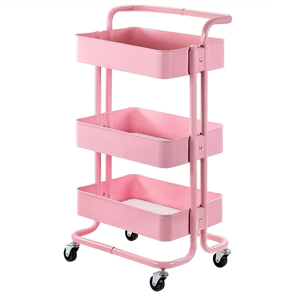 CARRITO ORGANIZADOR DE 3 NIVELES DE METAL