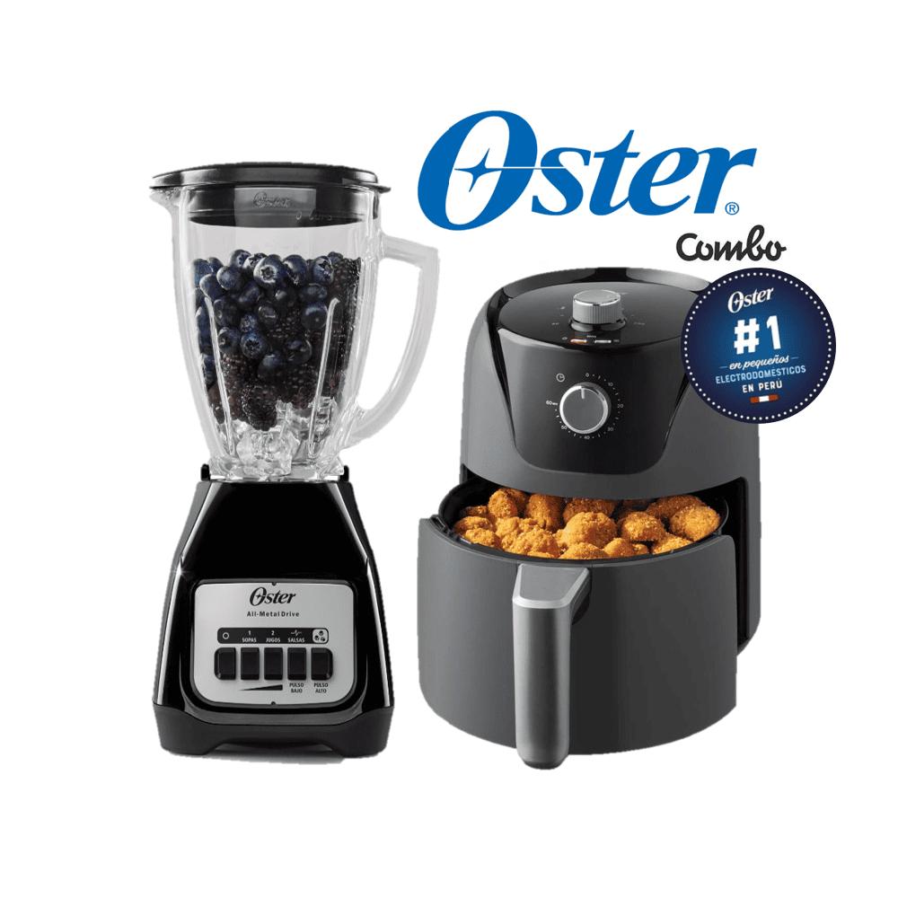 Combo Oster Freidora de aire manual 4L CKSTAF40MDF y Licuadora de 2 velocidades BLSTKAGBPB