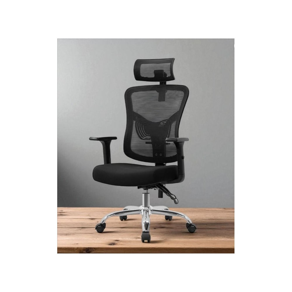 SILLA DE OFICINA VERSALLES PRO NEGRO ERGONÓMICA