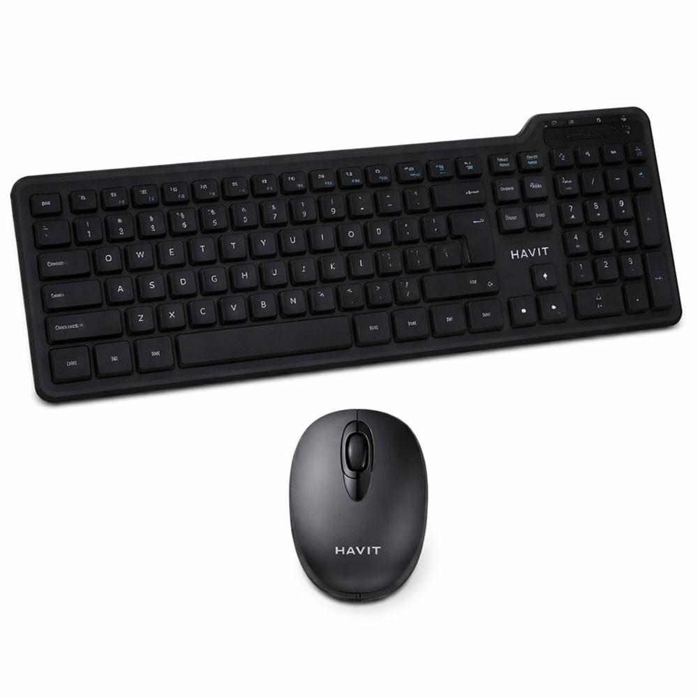 Combo Teclado y Mouse Inalámbrico HAVIT KB262GCM 2.4GHz Negro