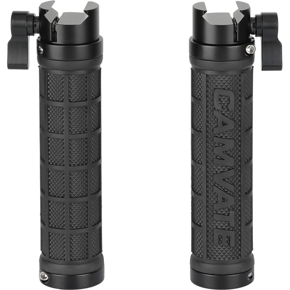 Set de Dos Empuñaduras de Goma CAMVATE con Clip NATO (Paquete de 2, Negro)