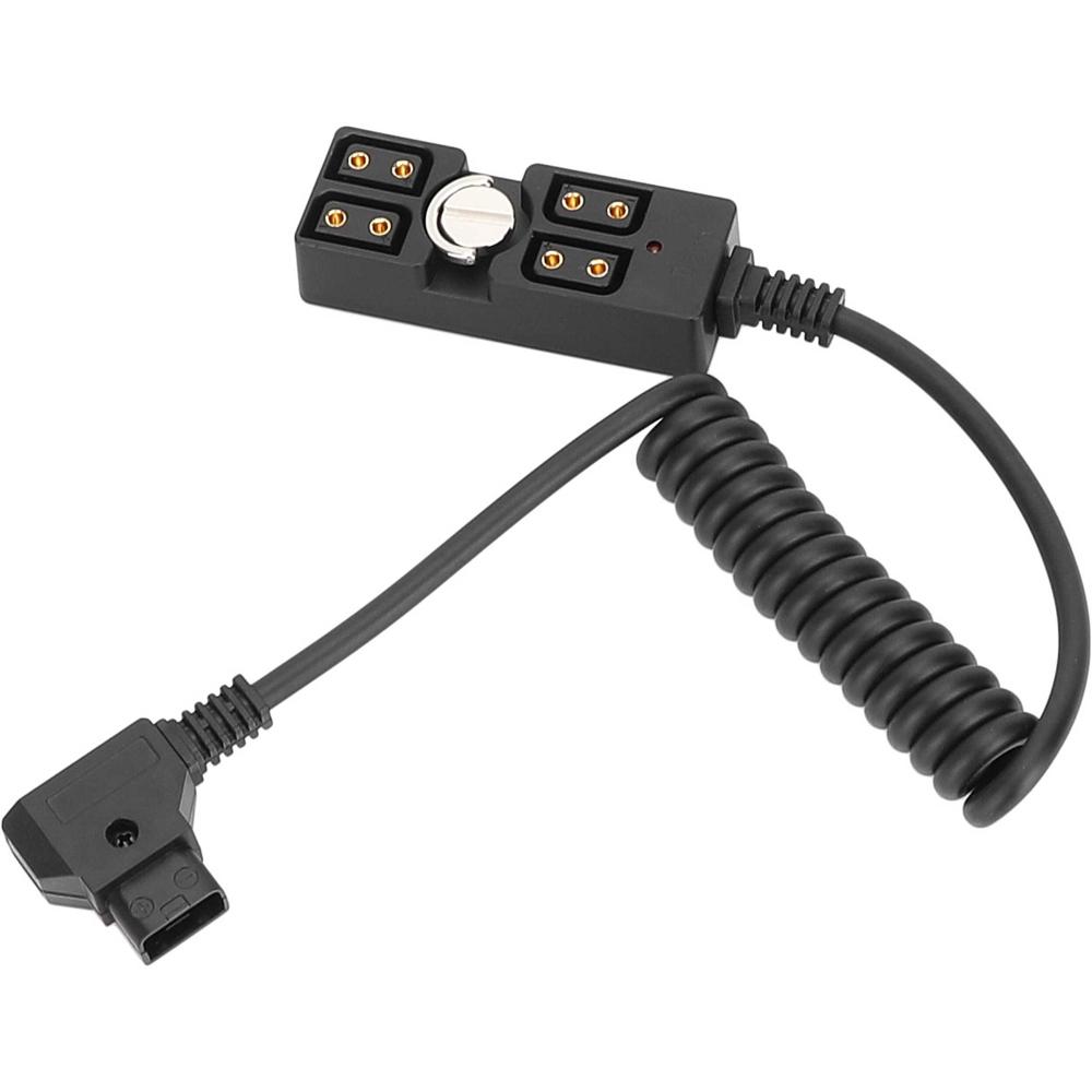 CAMVATE Divisor Hub D-Tap Macho a 4 Puertos D-Tap Hembra (Longitud Enrollada de 11.8 a 39.4"")