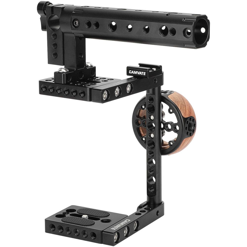 CAMVATE Jaula Universal para Cámara con Mango Superior y Agarre Lateral Izquierdo 1789709-REG CAMVATE Jaula Universal para Cámara con Mango Superior y Agarre Lateral Izquierdo 1789709-REG
