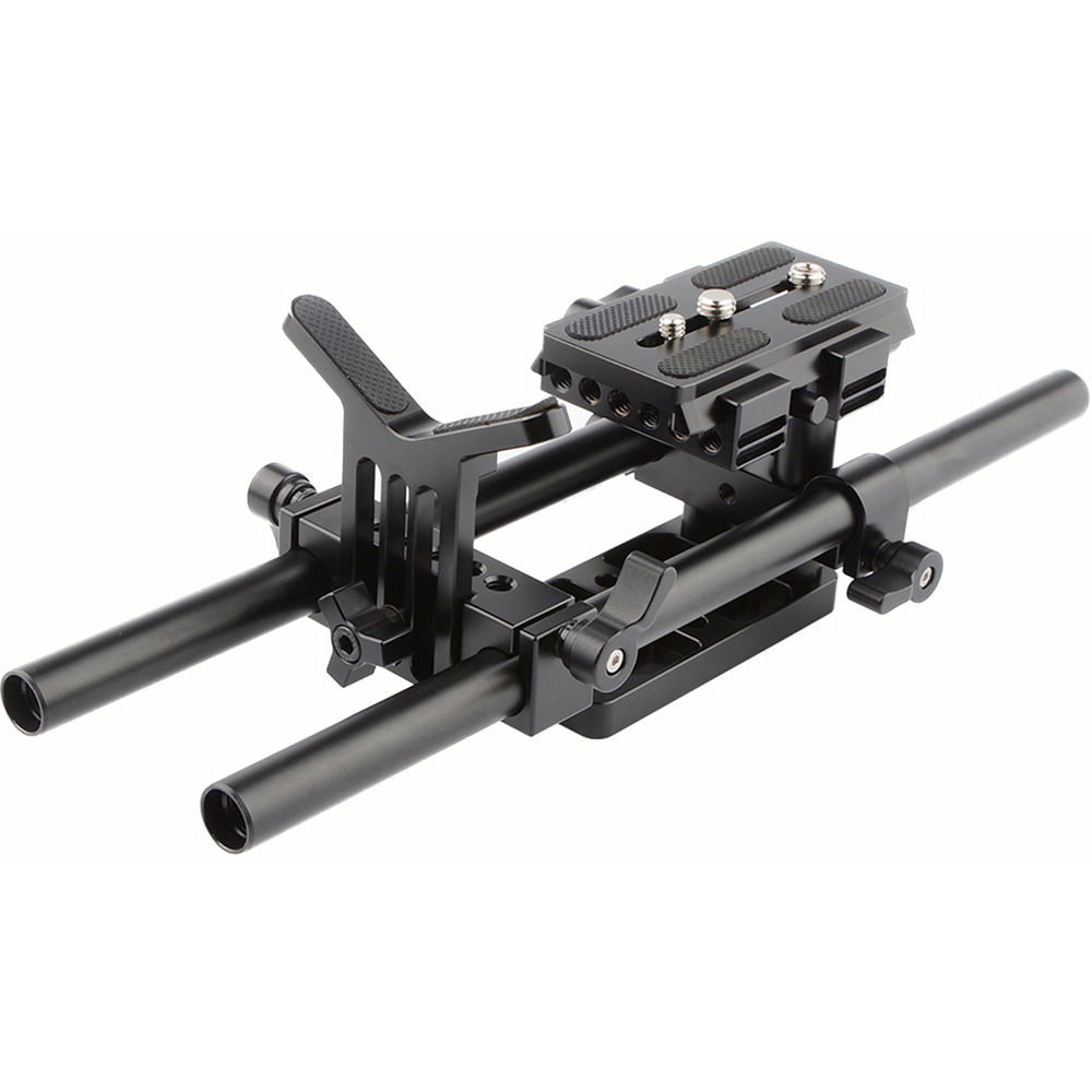 CAMVATE Rig de Hombro para DSLR con Placa de Liberación Rápida Manfrotto y Soporte para Lente - Inc