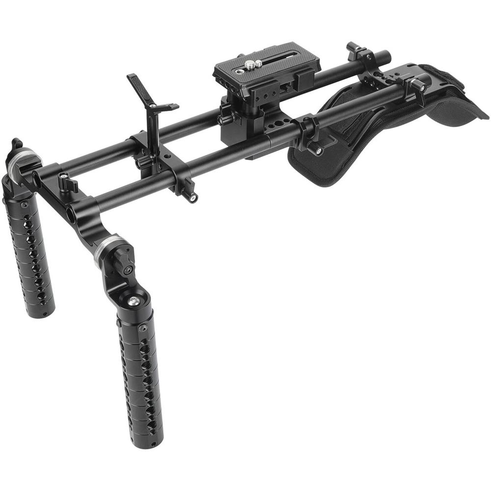 CAMVATE Soporte de Hombro Portátil con Base de Liberación Rápida Manfrotto para DSLR y Videocámaras