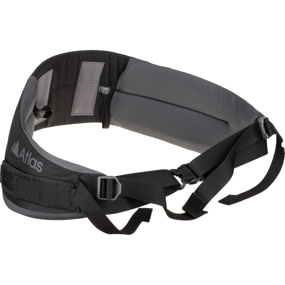 Cinturón para Atletas AtlasPacks (Negro, Grande/X-Largo) - Cinturón de Cintura con Espuma Acolchada