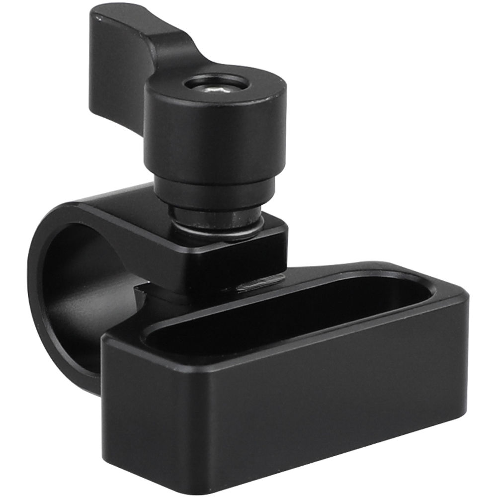 CAMVATE Abrazadera de Varilla de 15mm con Montaje de 1/4""-20 (Perilla Negra) - Construcción de Alum