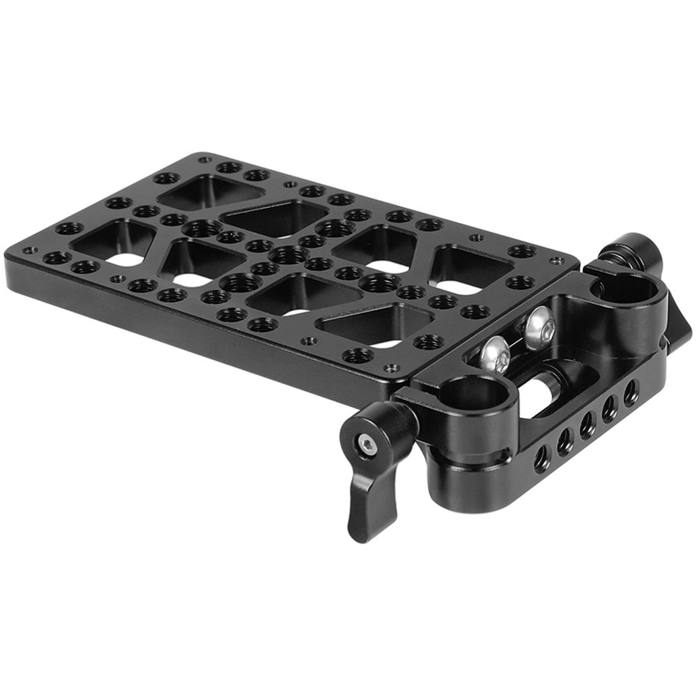 Placa de Queso CAMVATE con Abrazadera de Varilla de 15mm para Adaptador de Alimentación Anton Bauer