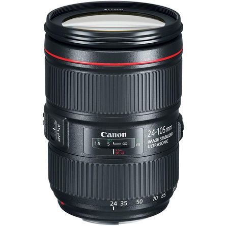 Lente Canon EF 24-105mm f/4L IS II USM - Montura EF, Formato Full-Frame, Apertura f/4 a f/22, Cuatr 1274709-REG Lente Canon EF 24-105mm f/4L IS II USM - Montura EF, Formato Full-Frame, Apertura f/4 a f/22, Cuatr 1274709-REG