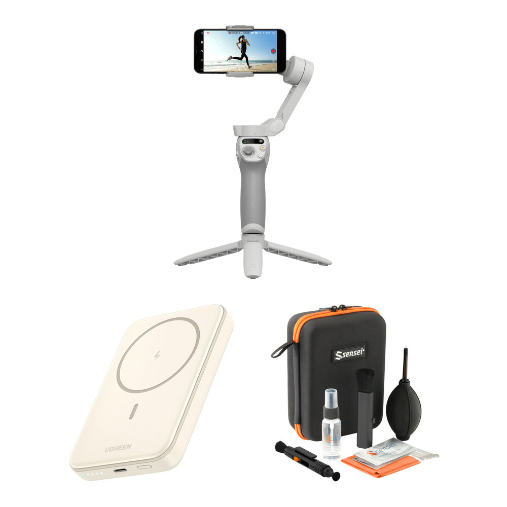 Kit de Accesorios DJI Osmo Mobile SE Gimbal para Smartphone con Power Bank de Carga Rápida, Cable J 1818271-REG Kit de Accesorios DJI Osmo Mobile SE Gimbal para Smartphone con Power Bank de Carga Rápida, Cable J 1818271-REG