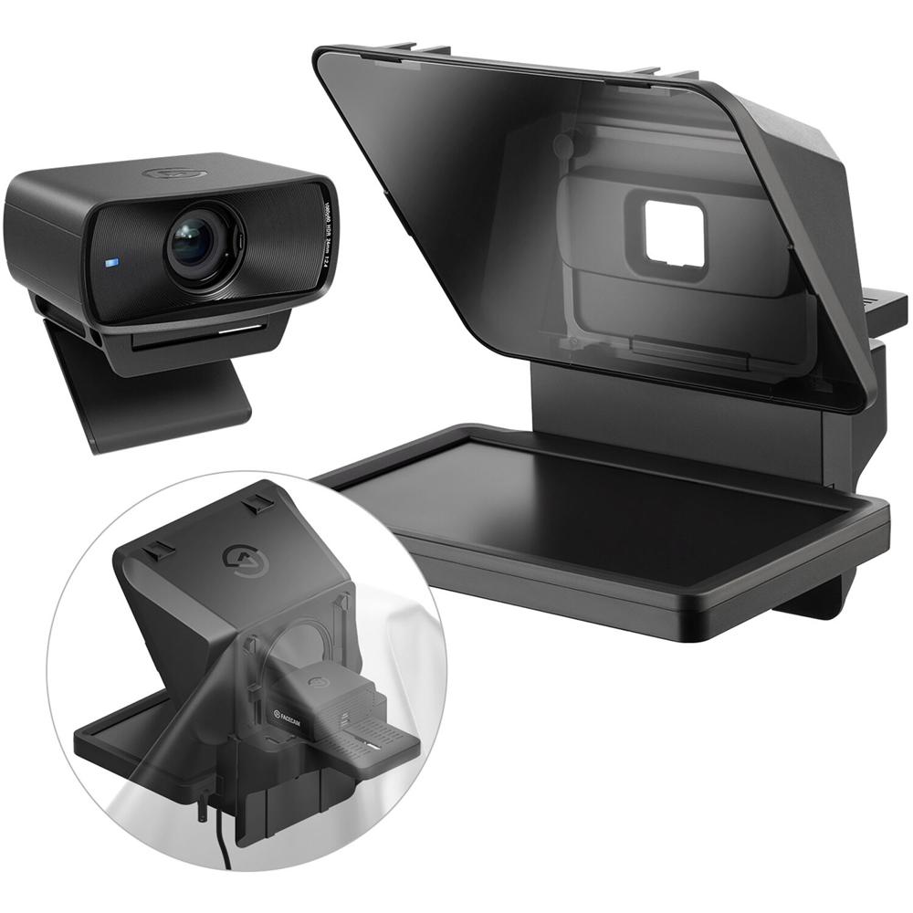 Elgato Teleprompter + Facecam MK.2 Webcam Creator Kit: Webcam 1080p, Prompter para Creadores, Captu