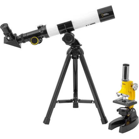 Set de Telescopio Refractor de 40mm y Microscopio 900x de Explore Scientific National Geographic co 1752631-REG