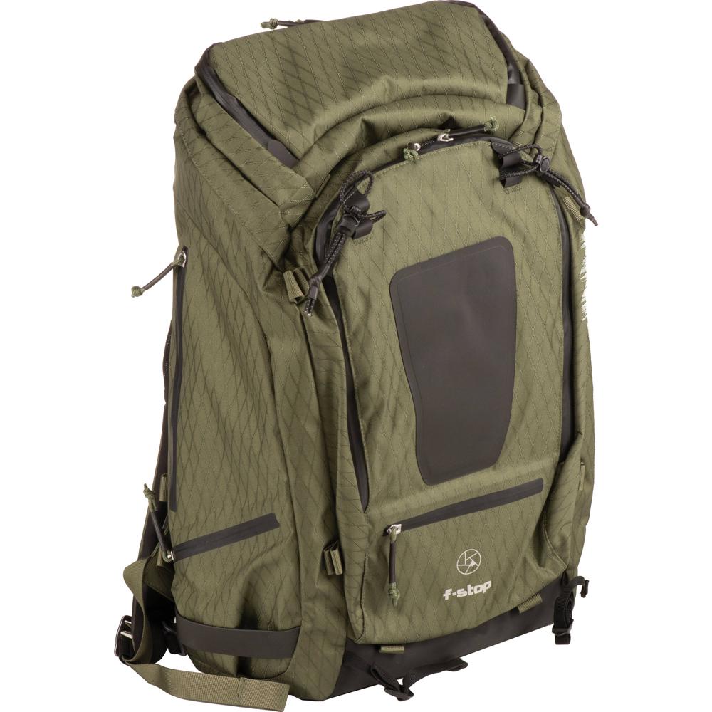 Mochila Fotográfica f-stop TILOPA 50L DuraDiamond para Viajes y Aventura (Verde Ciprés) - Capacidad